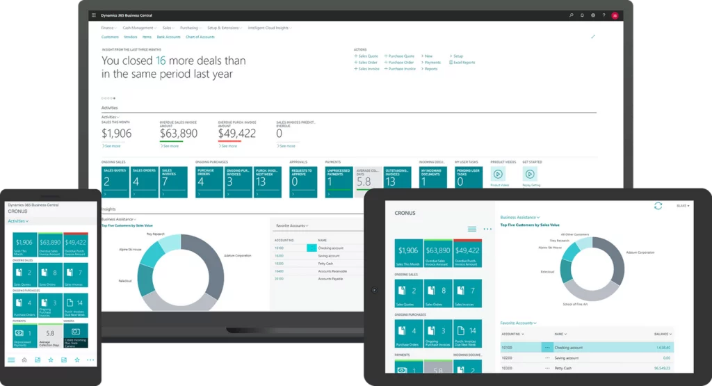 Logiciel ERP business central 