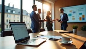 Réunion consultants ERP facture électronique PME Tours Business Central