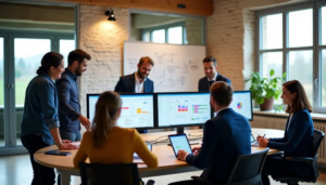 Consultants ERP Business Central en réunion avec PME – pilotage et analyse des données de gestion